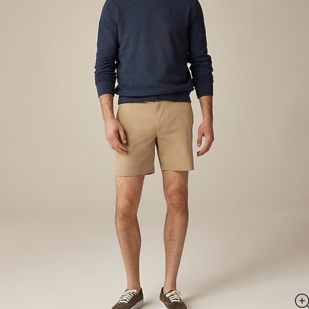 J. Crew 7” Tech Shorts chinos khaki size 29 NWT